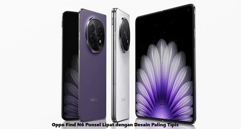 Oppo Find N6 Ponsel Lipat dengan Desain Paling Tipis